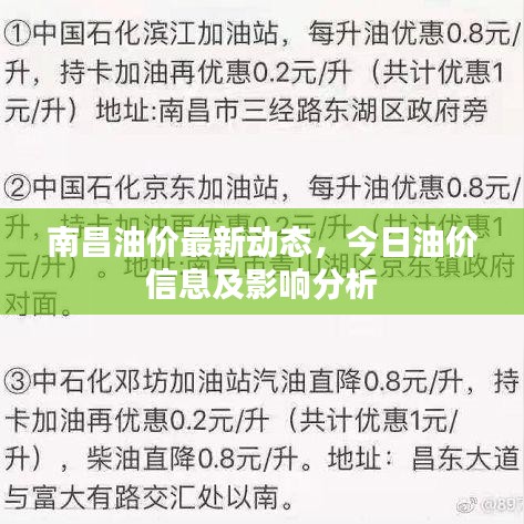 南昌油价最新动态，今日油价信息及影响分析
