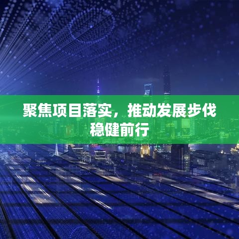 聚焦项目落实，推动发展步伐稳健前行
